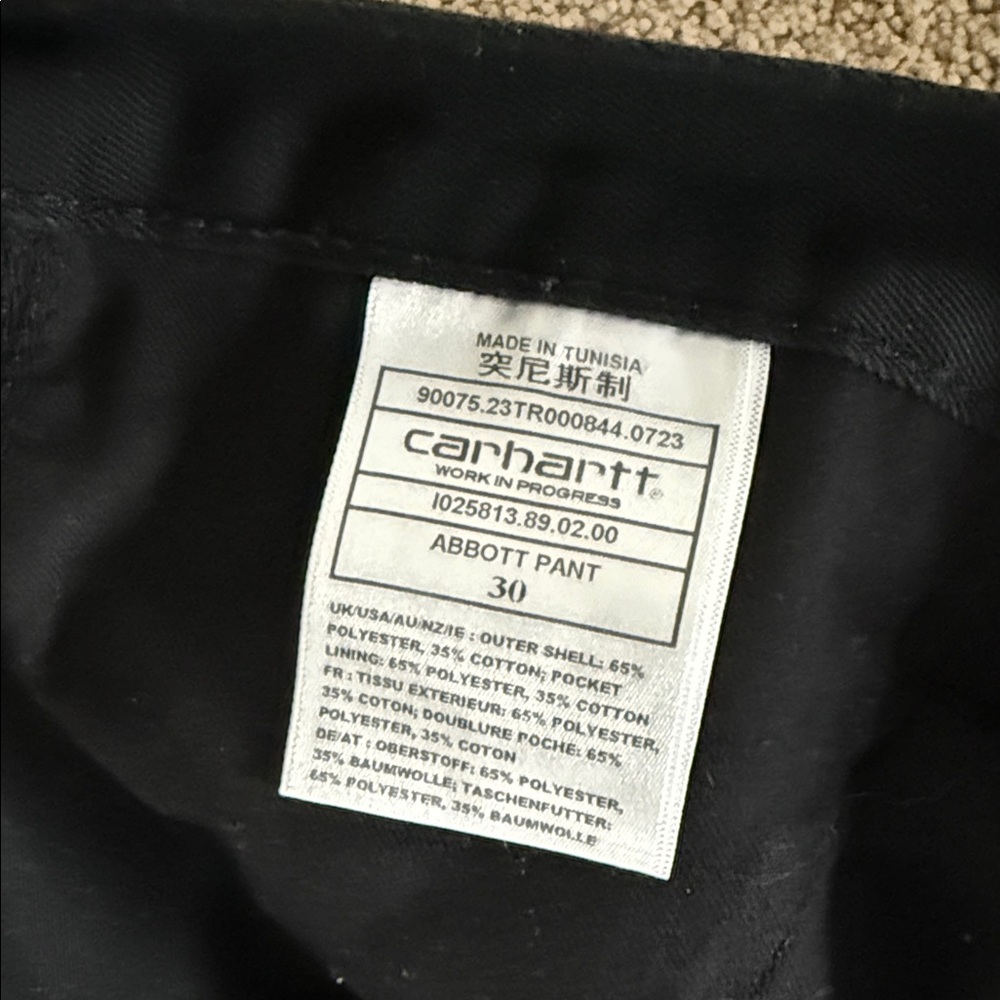 Carhartt WIP Black Chinos - Picture 4 of 7